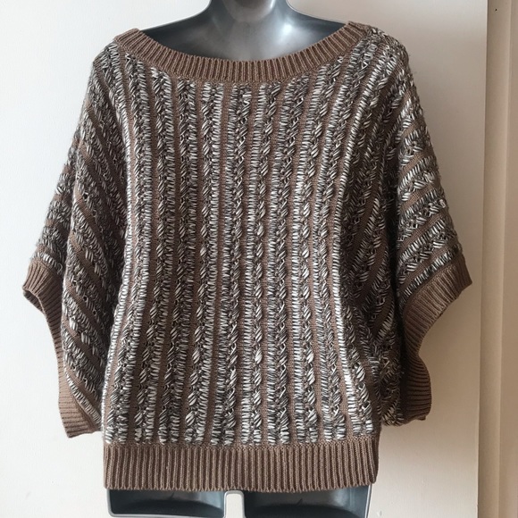 Vintage BCBGeneration Multi-Stitch Cotton Blend Oversized Sweater. - Picture 8 of 10